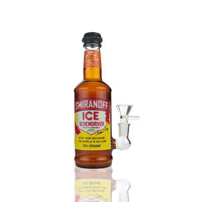 Smiran 8-inch Liquor Bottle Water Pipe with 14mm Bowl