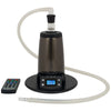 Desktop vaporizer for dry herb with digital temp control and flexible hose attachment