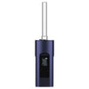 Blue handheld Arizer Solo Herb Portable Vaporizer with custom session settings