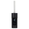 Black Arizer Solo herb portable vaporizer with glass stem and custom session settings