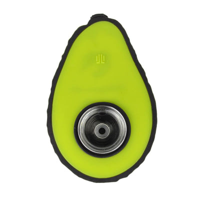 Avocado Silicone Hand Pipe with Removable Glass Bowl, made from food grade silicone