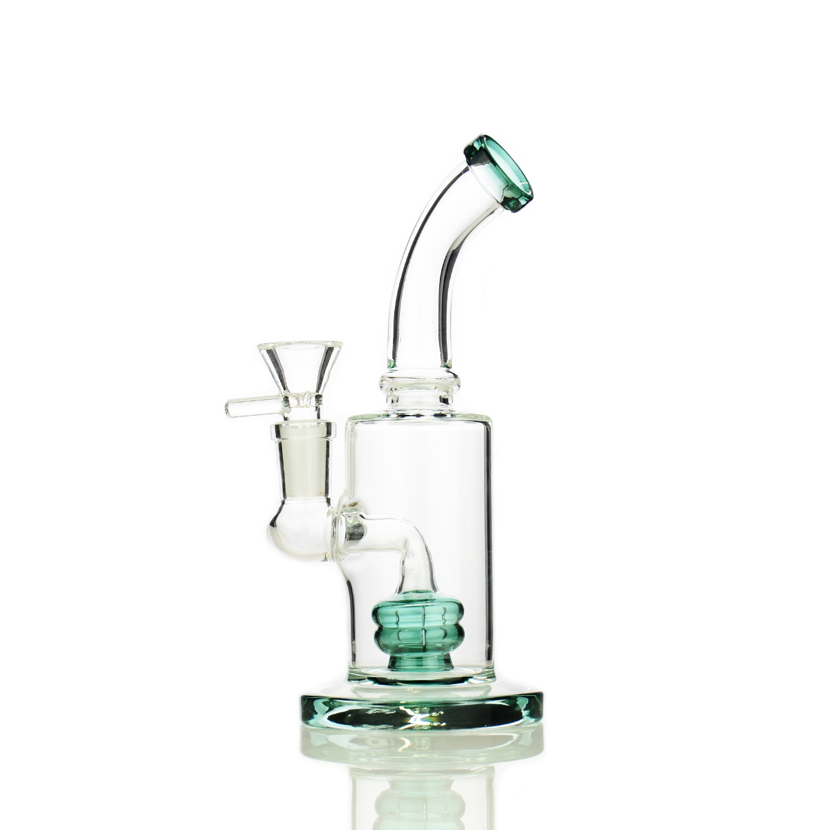 6-inch Showerhead Perc Water Pipe with 14mm Bowl