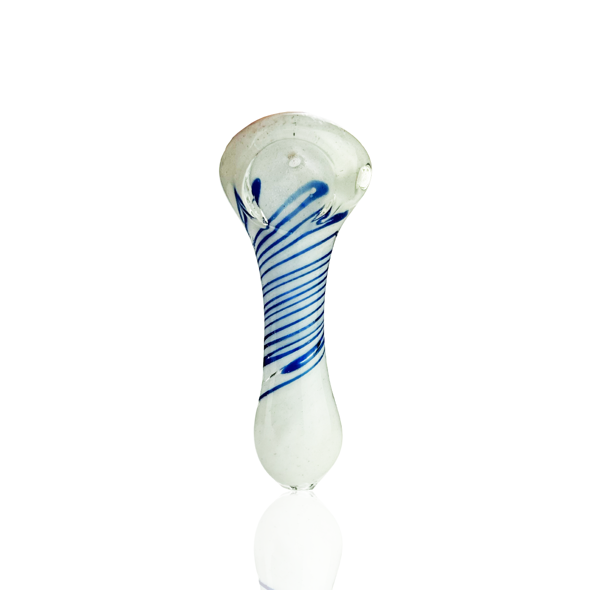 Artisan Spiral Frit Glass Hand Pipe