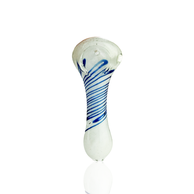 Artisan Spiral Frit Glass Hand Pipe