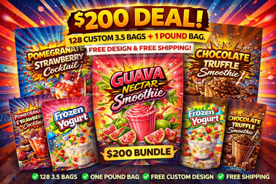 Custom Packaging Starter Kit with Design & Bulk Bags