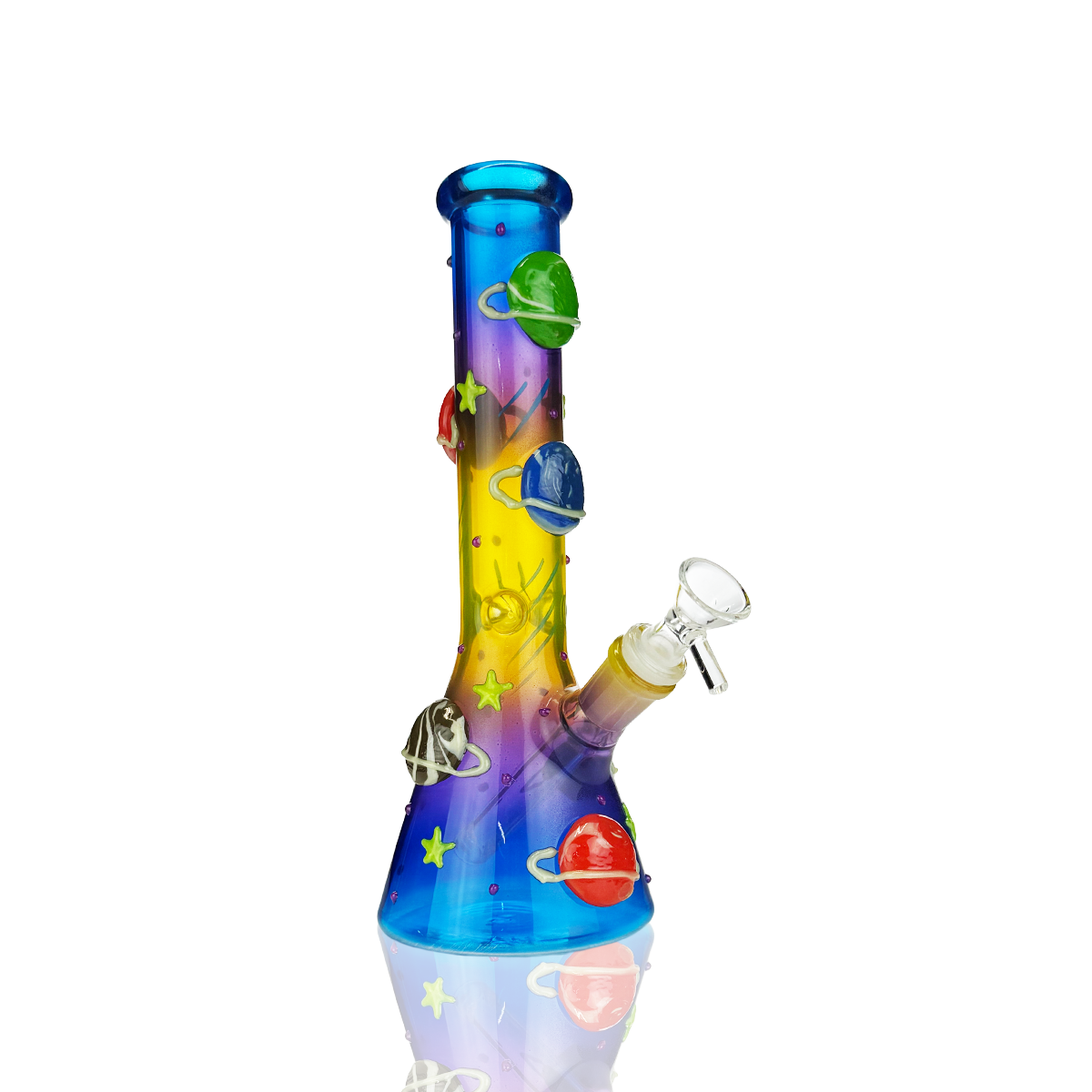 10-Inch 3D Beaker Water Pipe