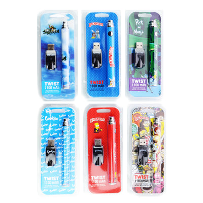 Adjustable Voltage 1100 mAh Vape Battery Kit