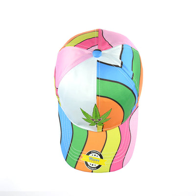 Vibrant Foliage Rainbow Snapback Hat