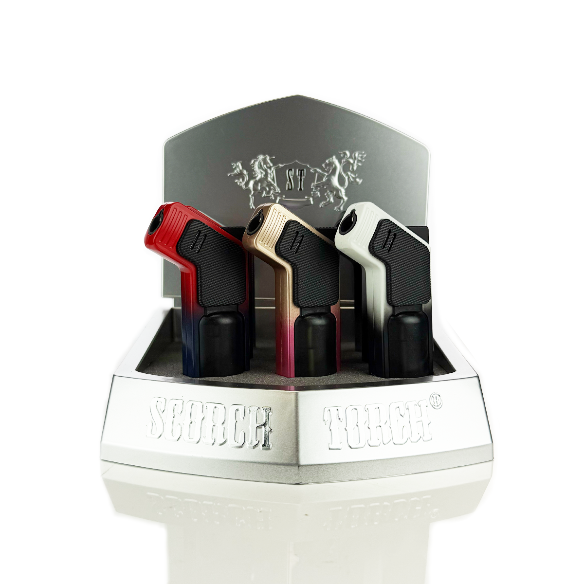 Compact 4-Inch Single Flame Torch Display