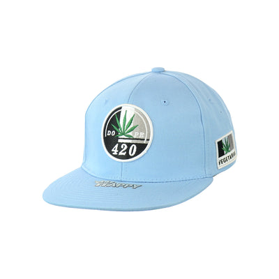 Distinctive Leaf Embroidered Snapback Hat