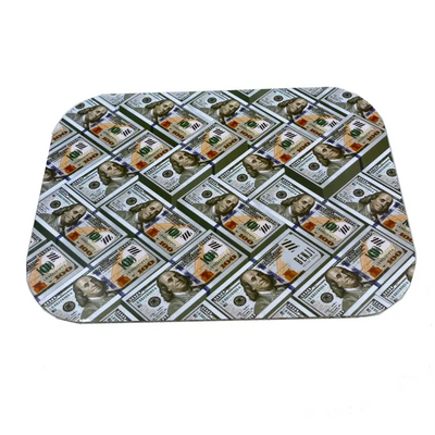 Benji tray kit mousepad with $100 bill pattern for effortless joint rolling