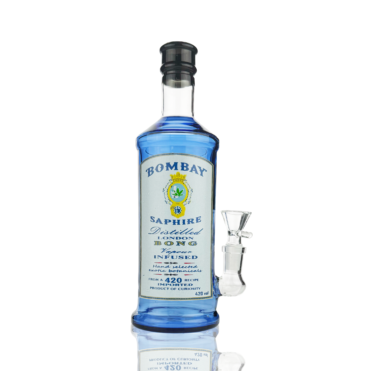 Distinctive 9-Inch Liquor Bottle Water Pipe