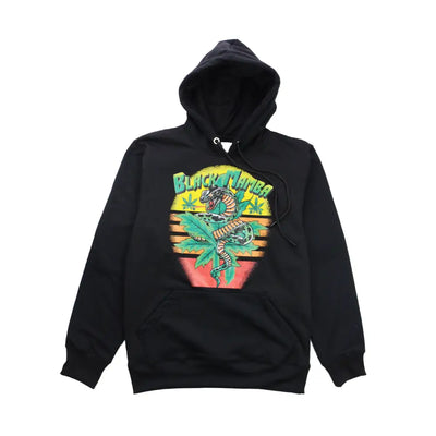 Black Mamba Hoodie featuring a striking snake graphic for warmth and style