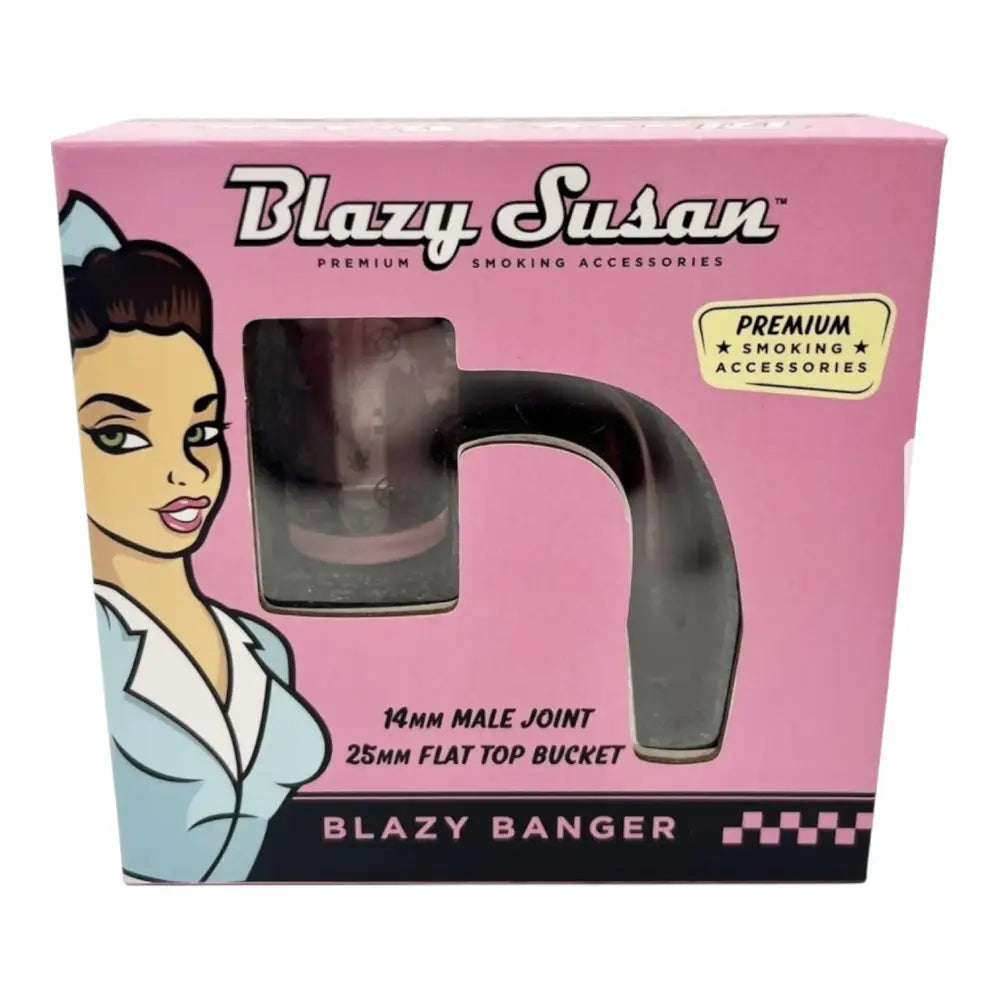 Blazy Susan bucket banger with 14mm male joint black ceramic