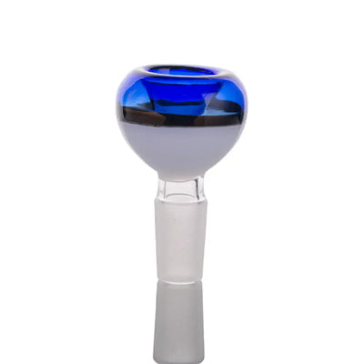 Blue Poke Ball style handmade glass bong bowl 14mm