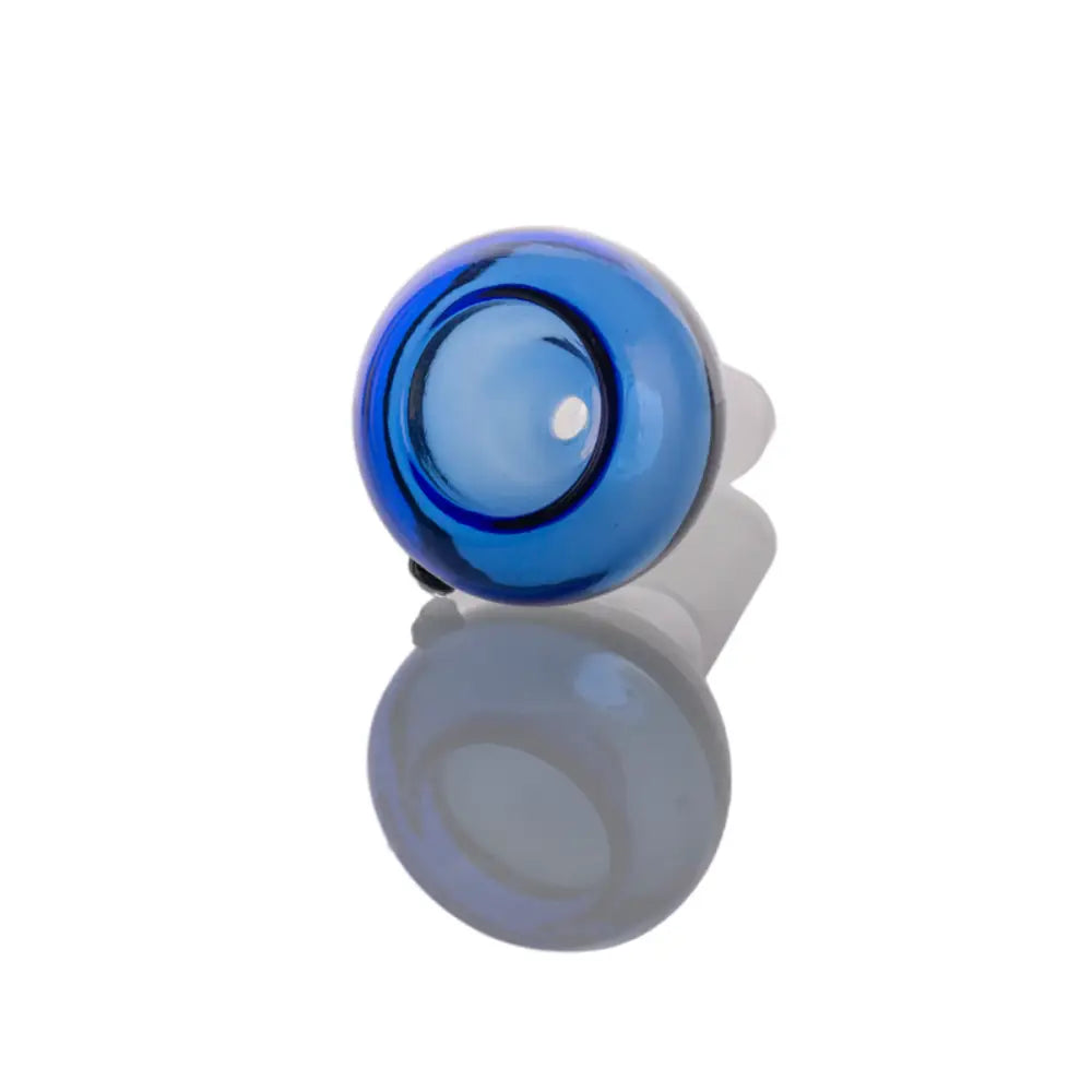 Blue Poke Ball style handmade glass bong bowl 14mm