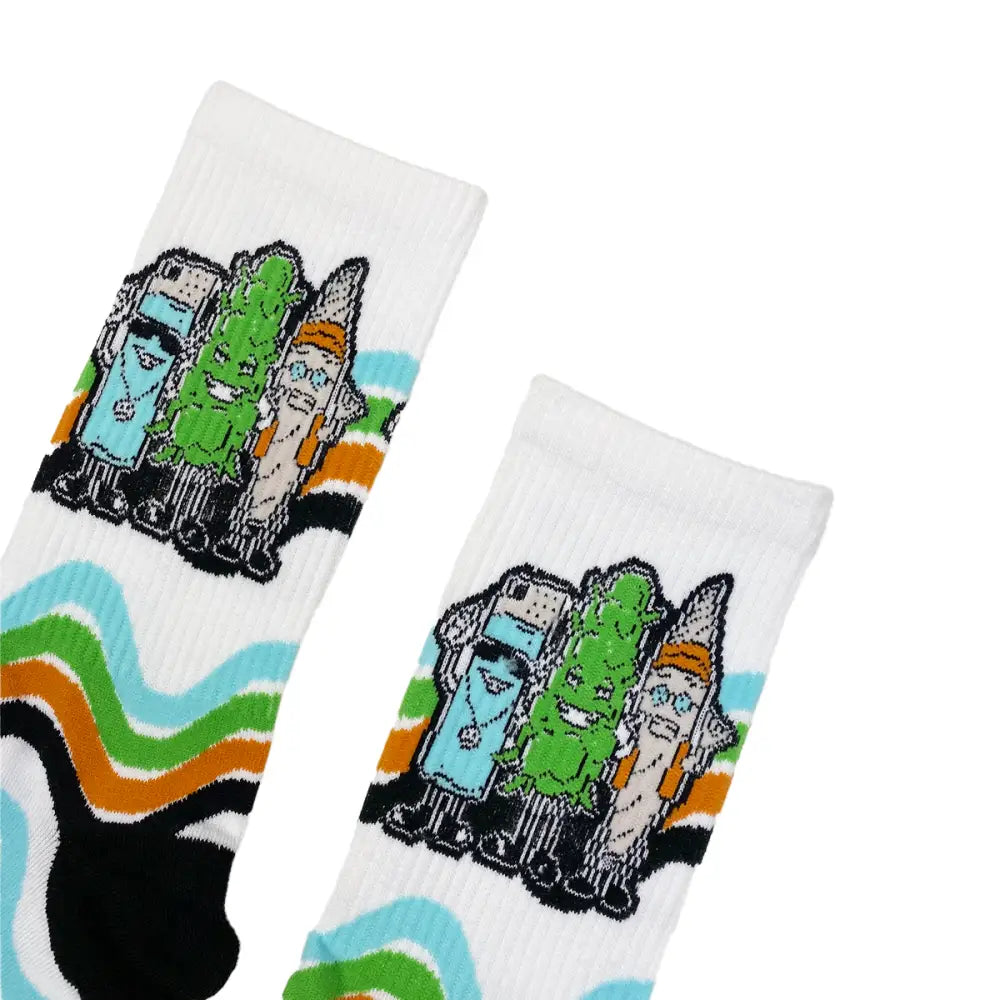 Novelty cartoon character socks from Buddies Socks Fits All for Comfort and Durability
