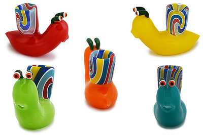 Whimsical Snail Glass Hand Pipe