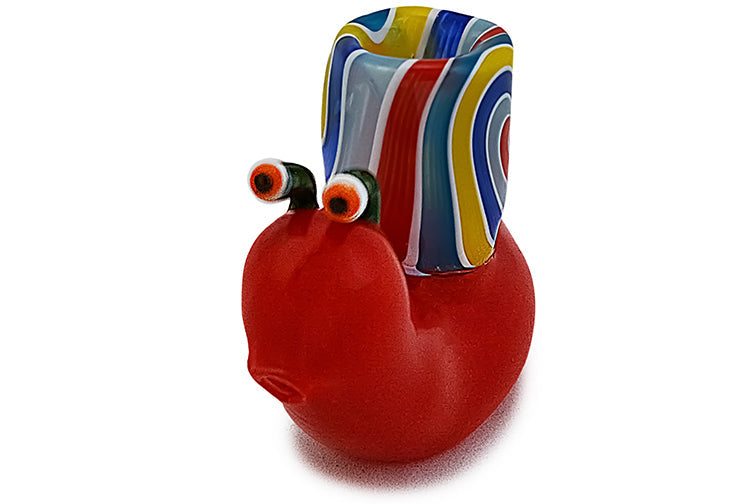 Whimsical Snail Glass Hand Pipe
