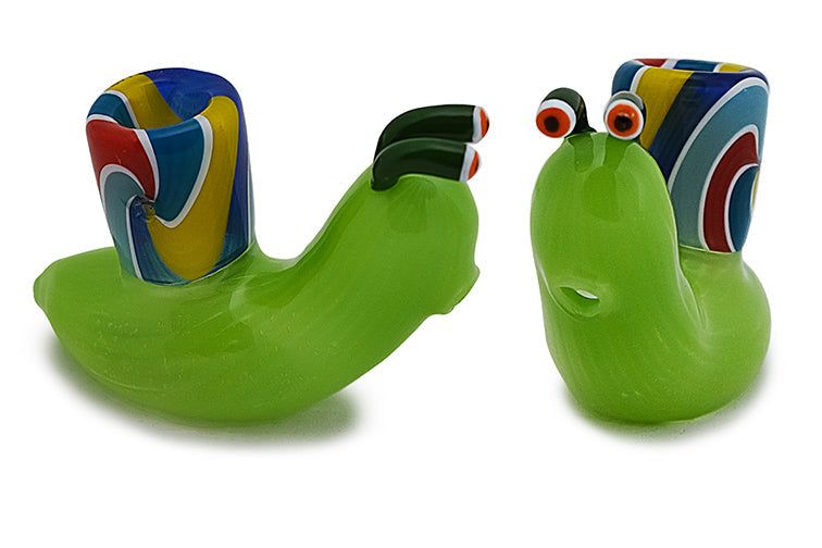 Whimsical Snail Glass Hand Pipe