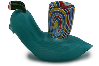Whimsical Snail Glass Hand Pipe