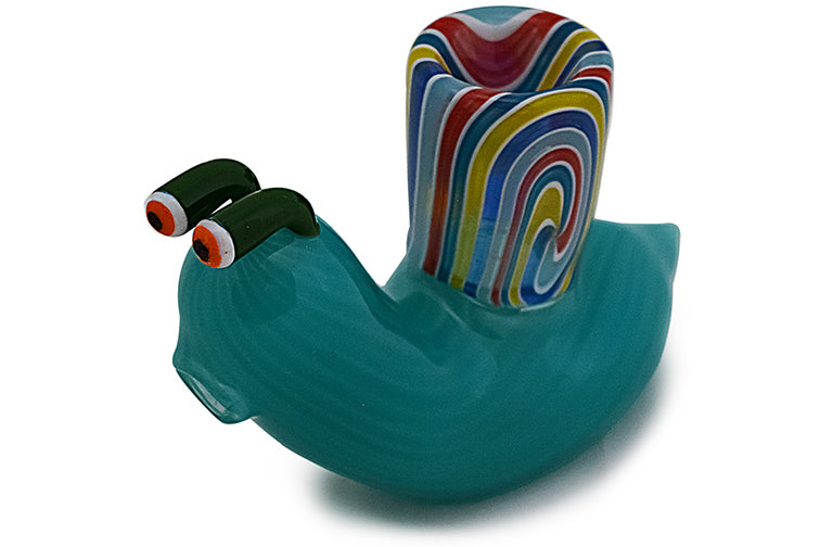 Whimsical Snail Glass Hand Pipe