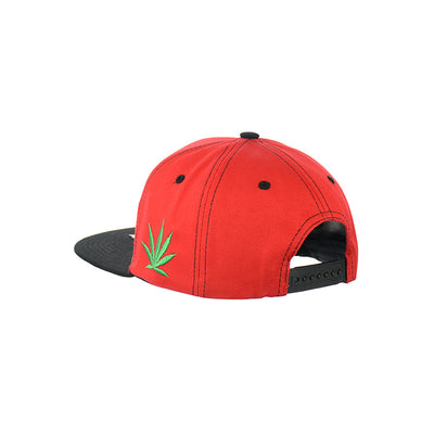 Forest Fungi Embroidered Cotton Snapback Cap