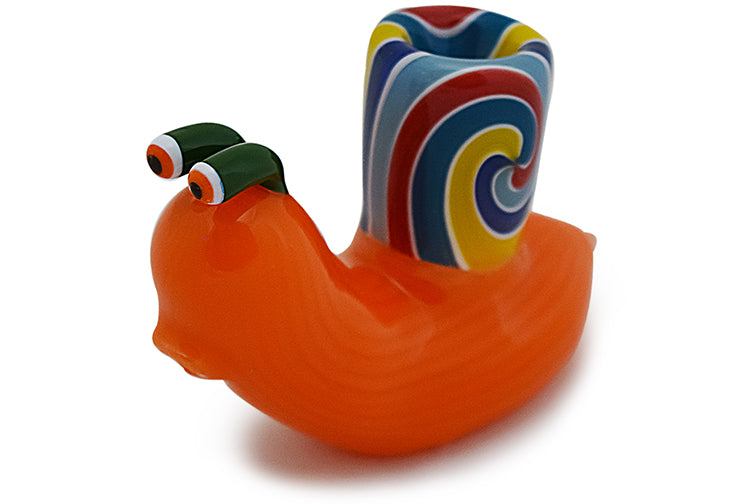 Whimsical Snail Glass Hand Pipe