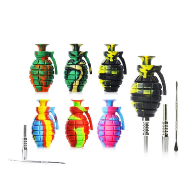 Compact Grenade Silicone Nectar Collector Kit