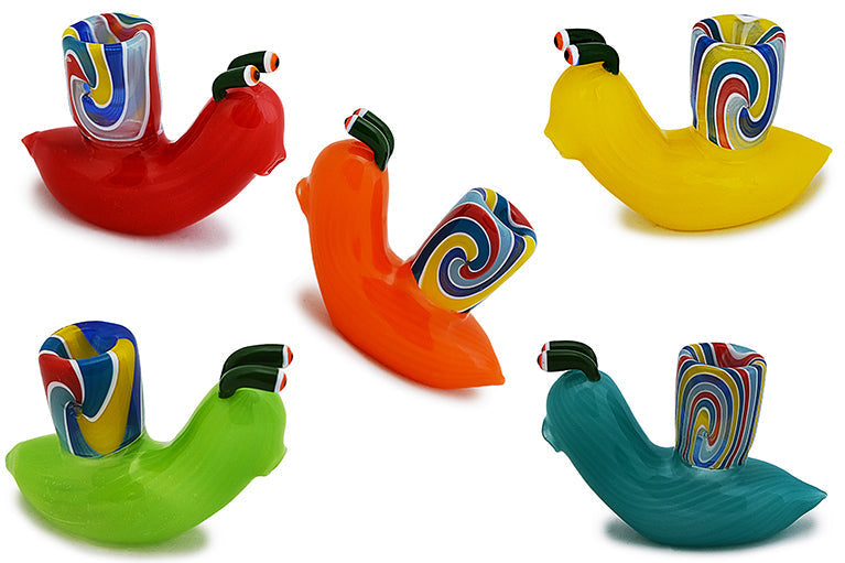 Whimsical Snail Glass Hand Pipe