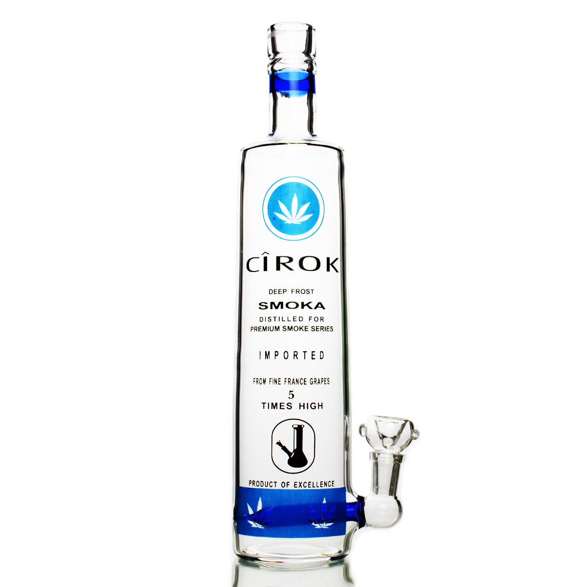 Premium 12-inch Bottle Water Pipe with Bowl & Banger