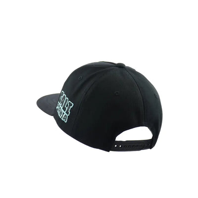 Black Cali Bear Embroidered Snapback Hat for stylish streetwear fans