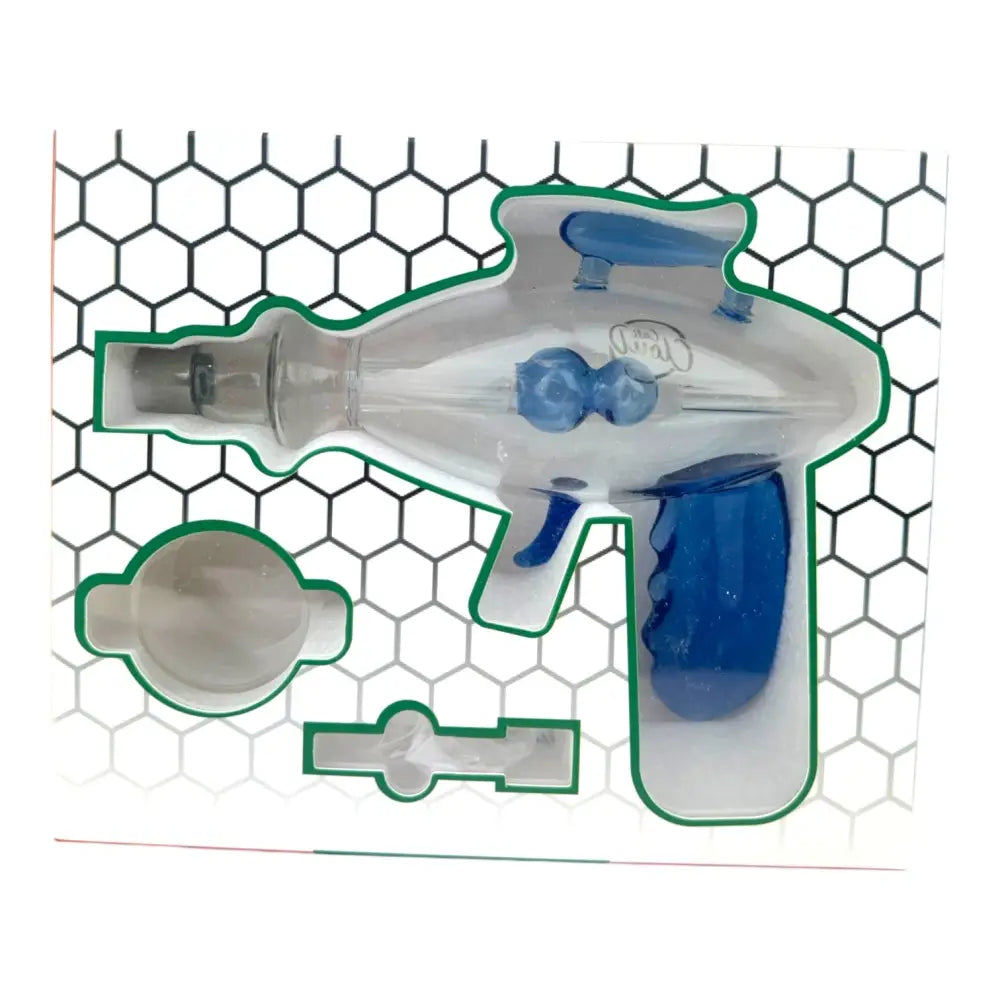 Cali Cloudx Gunners nectar collector with clear glass and blue accents