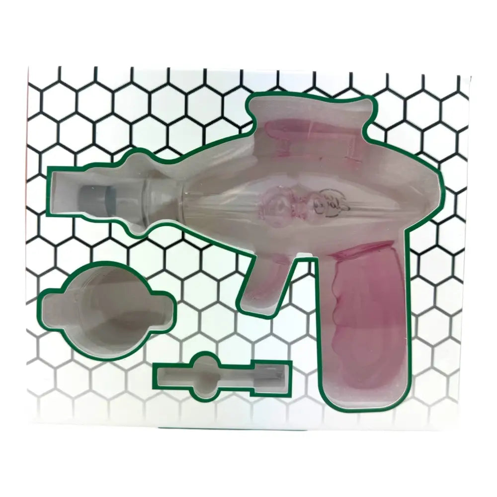 Cali Cloudx Gunners nectar collector with pink translucent toy gun design