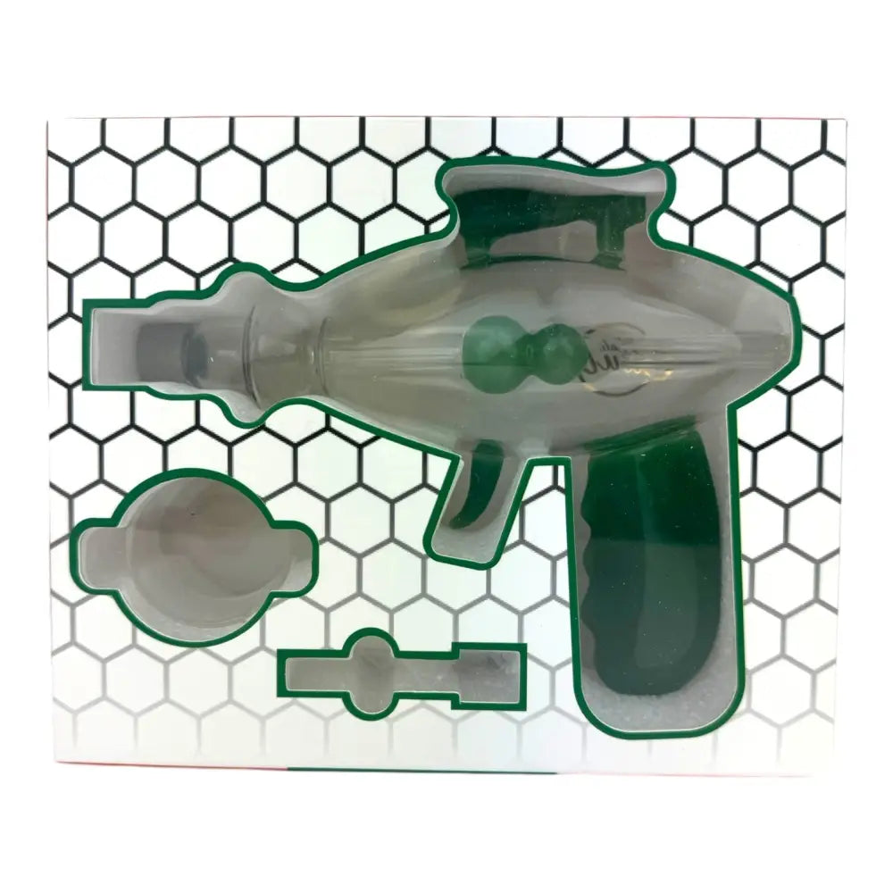 Cali Cloudx Gunners nectar collector with transparent green glass design
