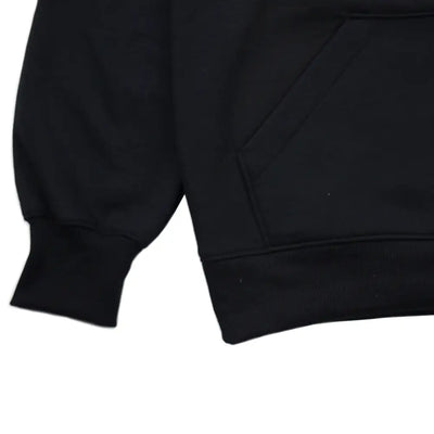 Black sweatshirt sleeve with ribbed cuff from the California Sunset Hoodie