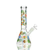 Colorful candy sticker beaker water pipe with rainbow swirl patterns