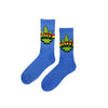 Cannabis Life Tie Dye Socks Fits All 70% Cotton 25% Spandex