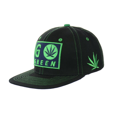 Sustainable Cotton Leaf Snapback Hat
