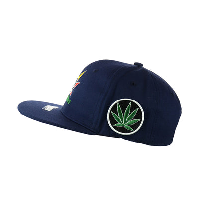 Good Vibes Embroidered Cotton Snapback Cap