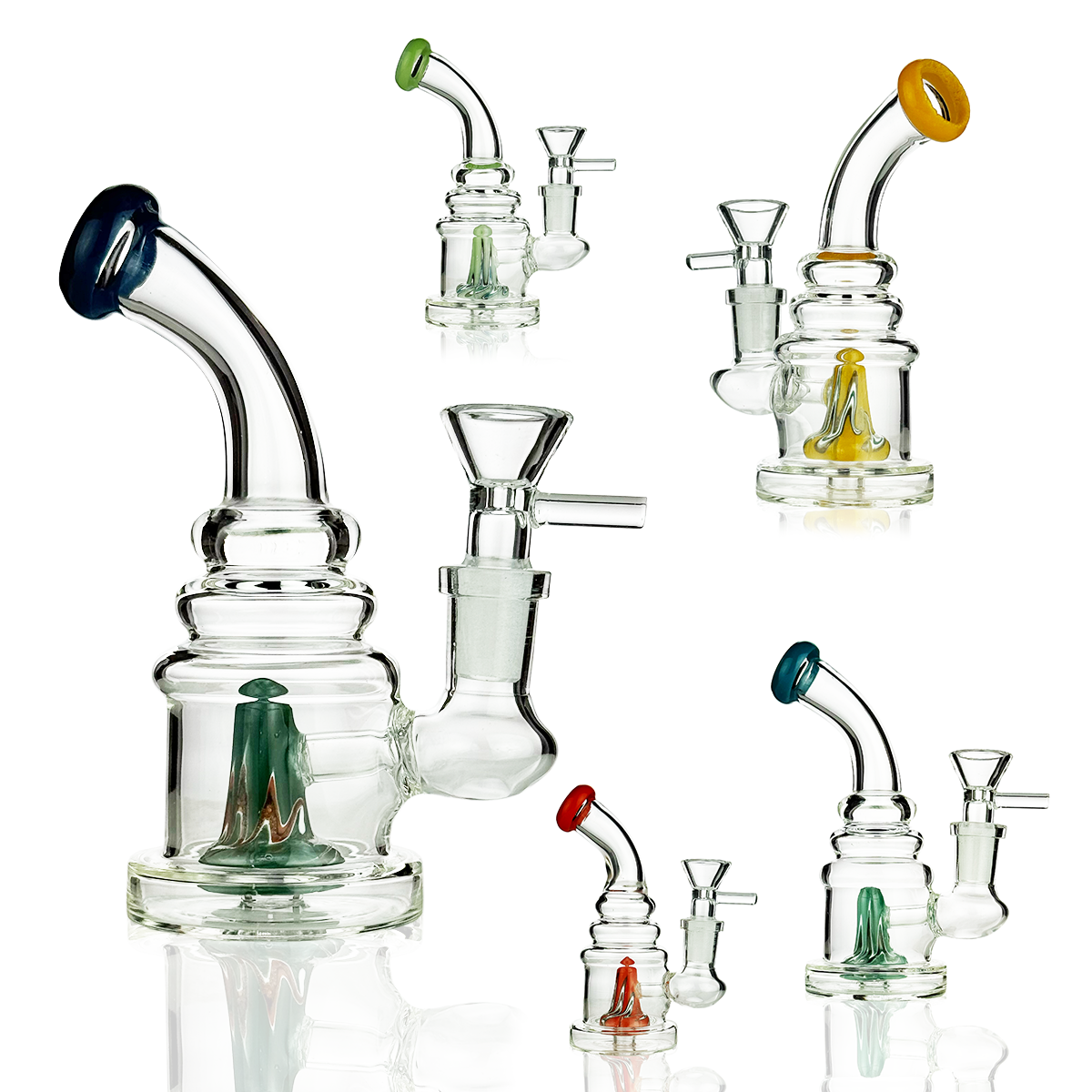 5-inch Volcano Shower Perc Water Pipe