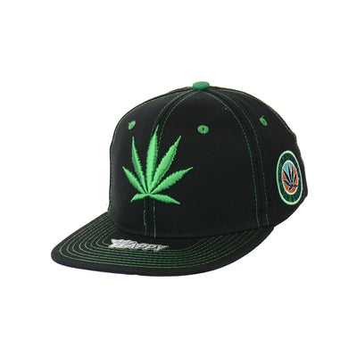 Premium Botanical Leaf Embroidered Snapback