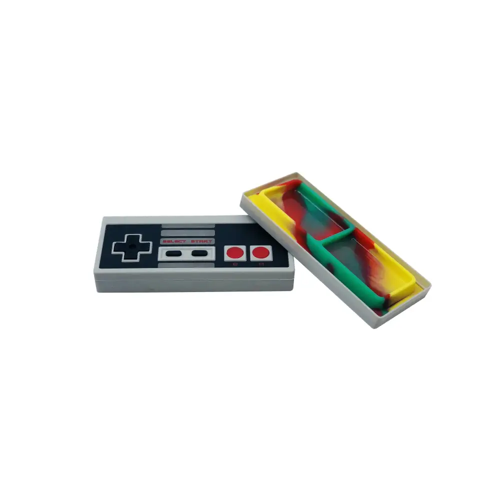 Gray classic remote controller silicone container pencil case