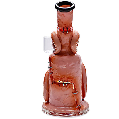 One-of-a-kind Clay Monster Rig With Intricate Details And Bold Colors, Glass Bong Design