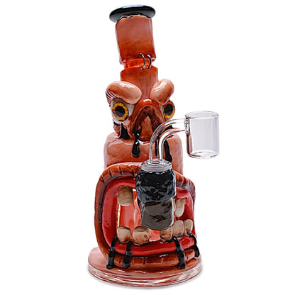 One-of-a-kind Clay Monster Rig With Intricate Details And Bold, Grotesque Face Design