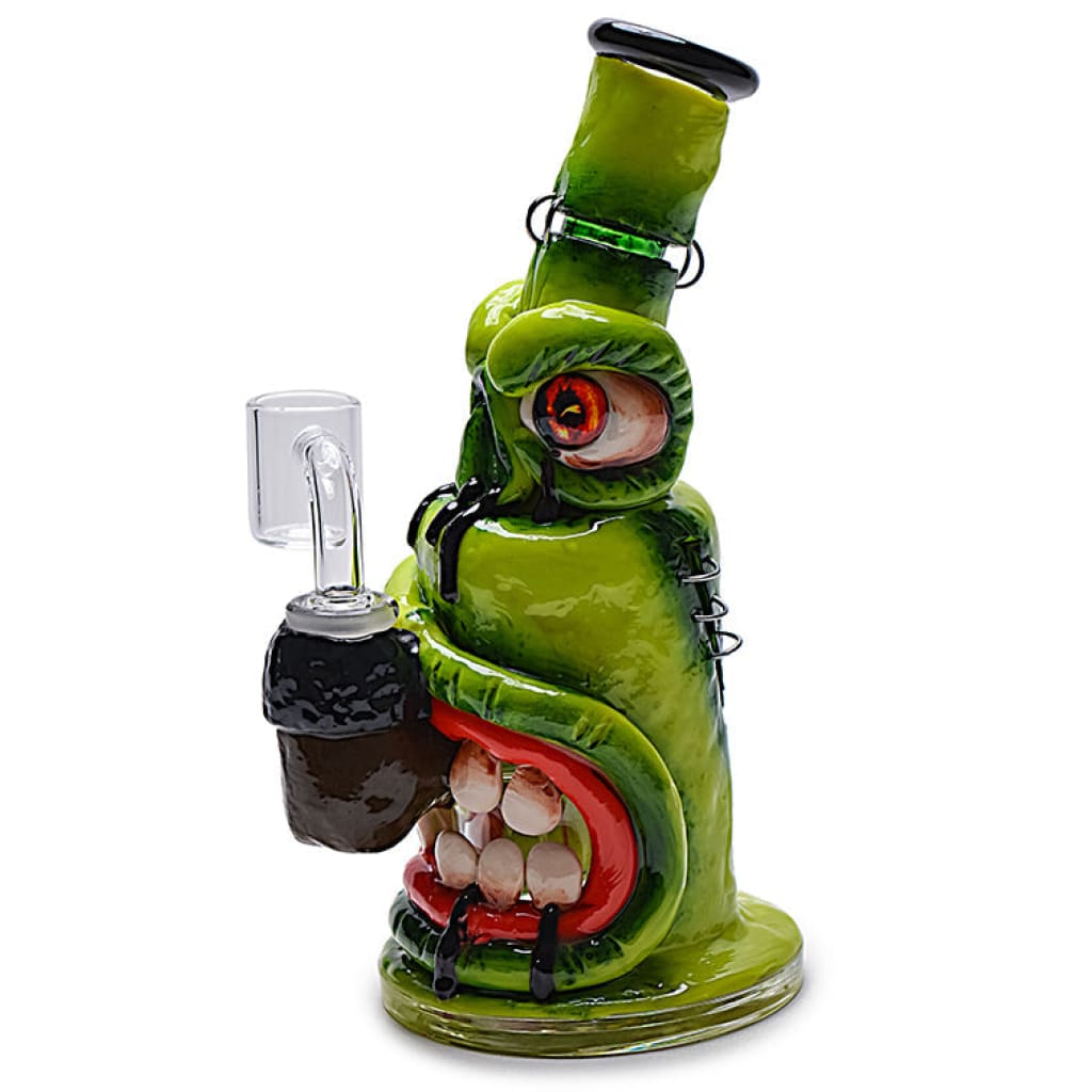 One-of-a-kind Clay Monster Rig With Intricate Details And Bold Colors, Single Eye, Toothy Mouth