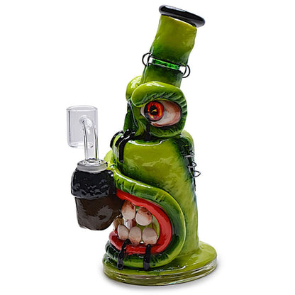 One-of-a-kind Clay Monster Rig With Intricate Details And Bold Colors, Single Eye, Toothy Mouth