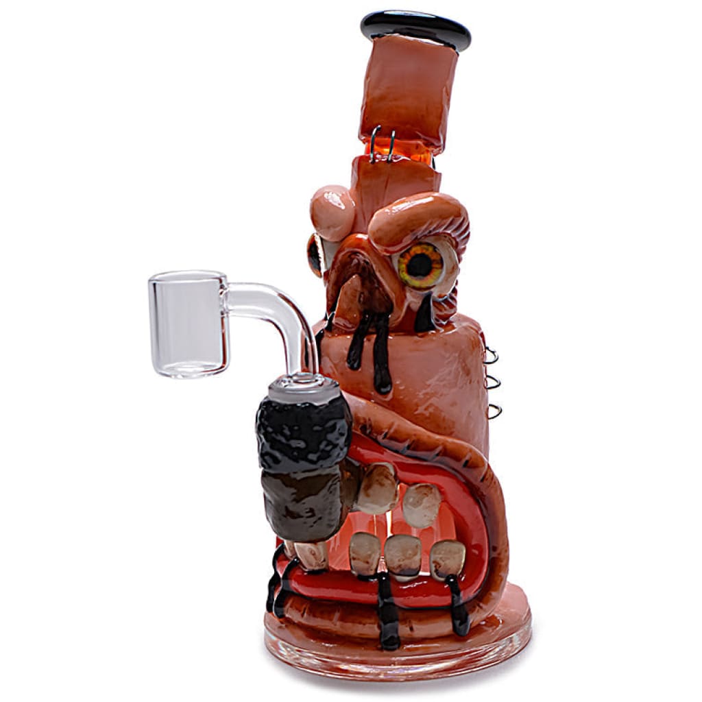 One-of-a-kind Clay Monster Rig With Intricate Details And Bold, Grotesque Face Design