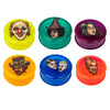 Colorful plastic containers with character faces from Coleccionables De Picadores Para Aventuras y Humo