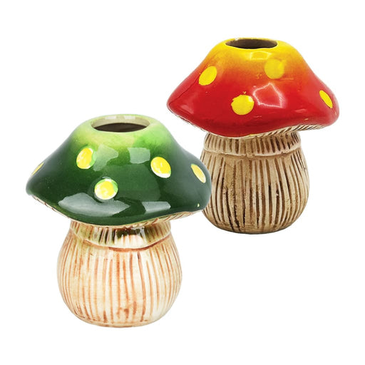 Colorful Mushroom Ceramic Shot Glass - 2oz / Colors Vary On